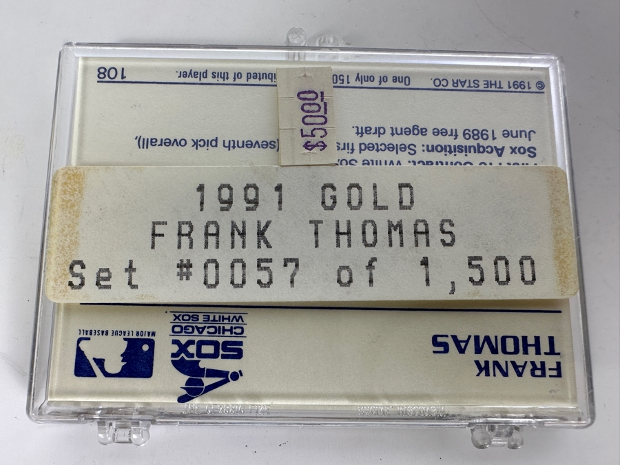 Rare Star 1991 Gold Frank Thomas Baseball Cards 57 Of 1,500 [Photo 2]