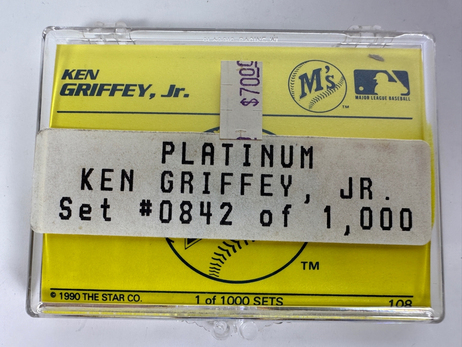 Rare Star 1990 Platinum Ken Griffey, Jr. Baseball Cards 842 Of 1,000 [Photo 2]