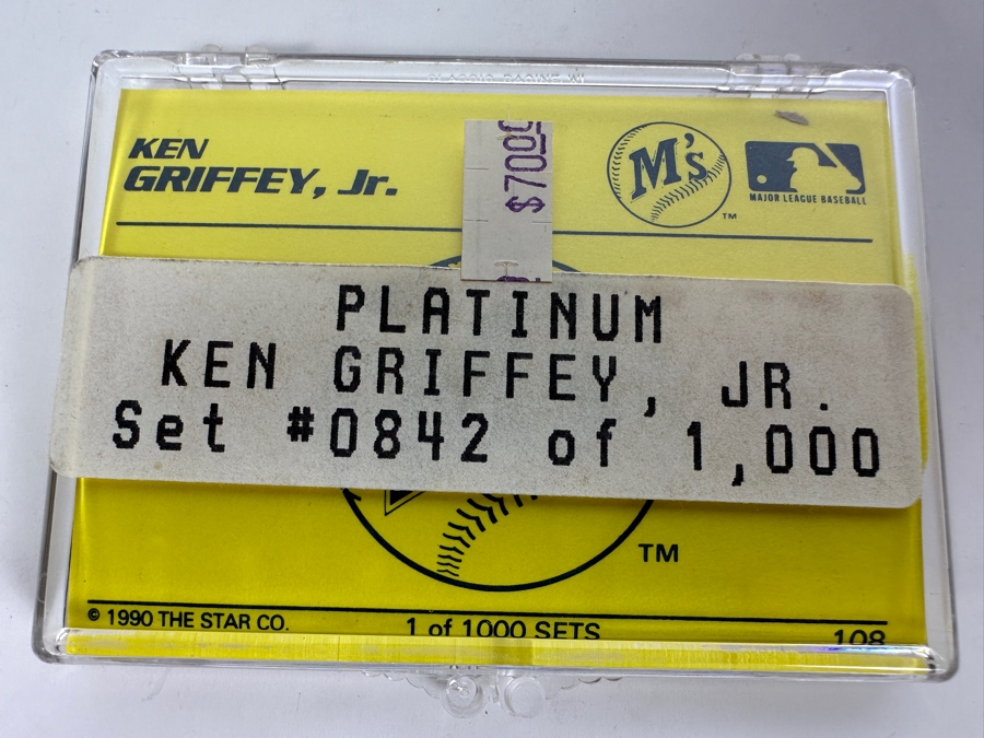 Rare Star 1990 Platinum Ken Griffey, Jr. Baseball Cards 842 Of 1,000 [Photo 3]