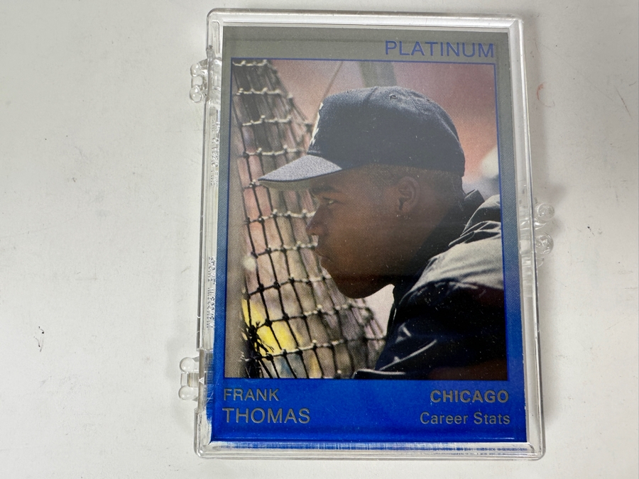 Rare Star 1991 Platinum Frank Thomas Baseball Cards 211 Of 1,000 [Photo 1]