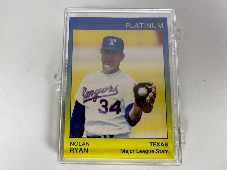 Rare Star 1991 Platinum Nolan Ryan Baseball Cards 251 Of 1,000 [Photo 1]