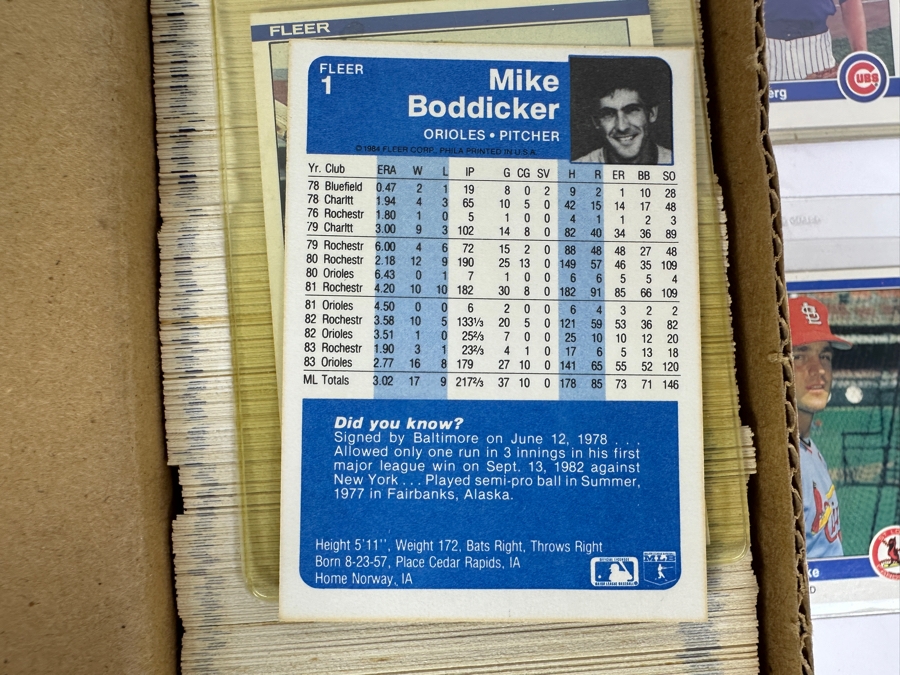 1984 Fleer MLB Baseball Cards [Photo 11]