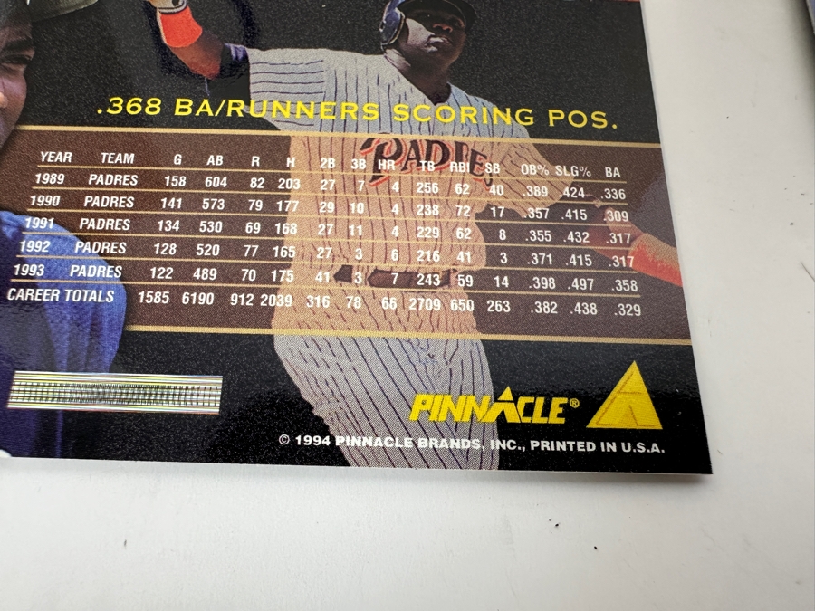 1994 Pinnacle MLB Baseball Cards [Photo 6]