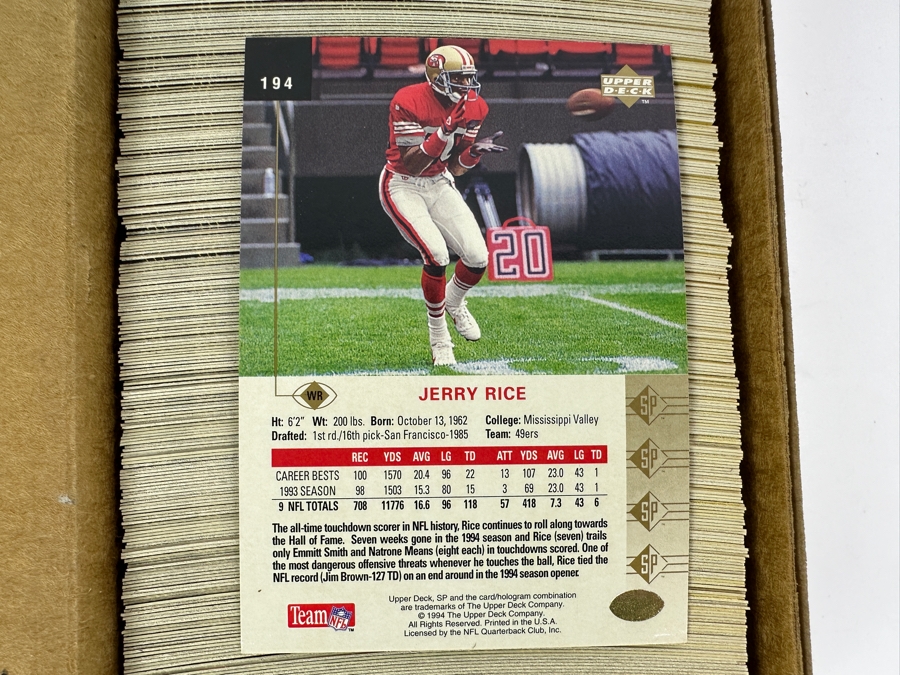 1994 Upper Deck NFL Football Cards [Photo 4]