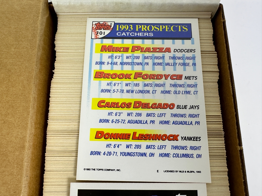 1993 Topps MLB Baseball Cards [Photo 3]
