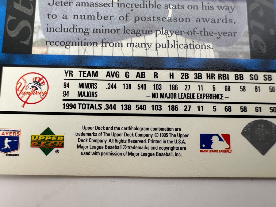 1995 Upper Deck MLB Baseball Cards [Photo 5]