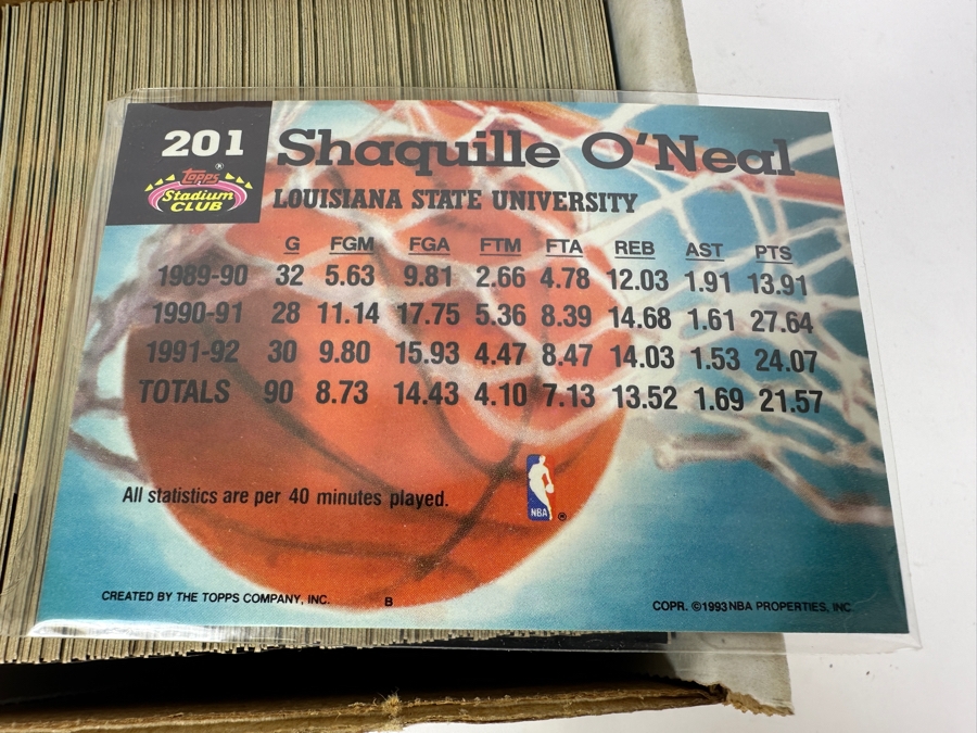1993 Topps Stadium Club NBA Basketball Cards [Photo 3]