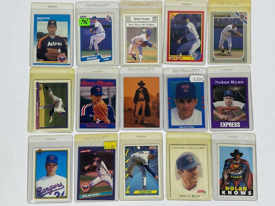 15 Nolan Ryan MLB Baseball Cards [Photo 1]