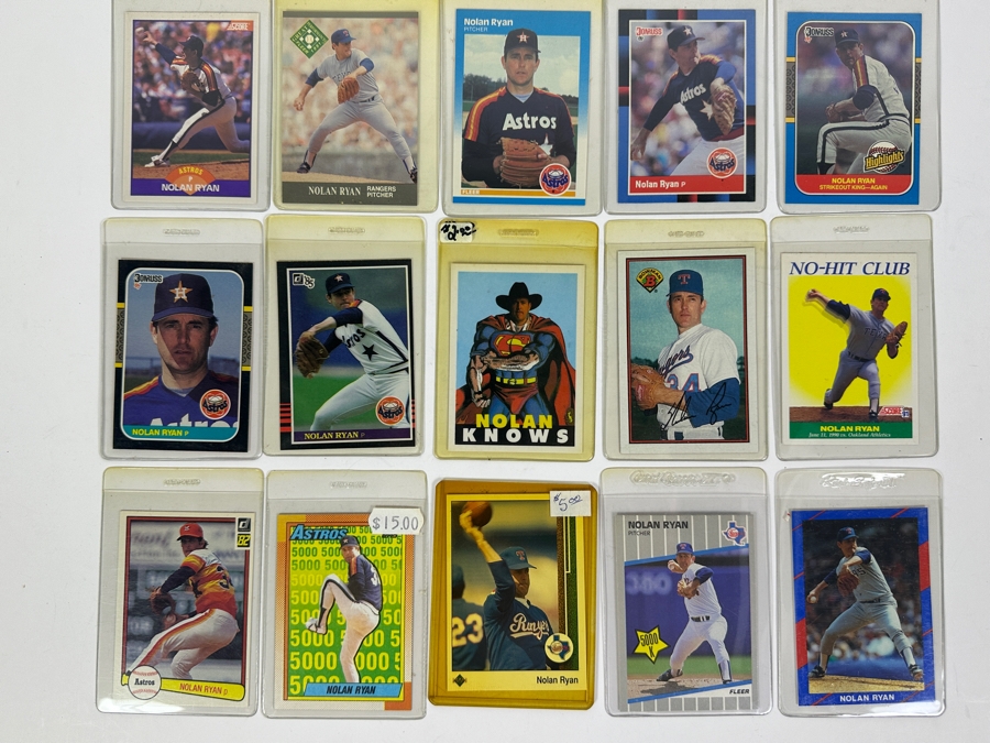 15 Nolan Ryan MLB Baseball Cards [Photo 2]
