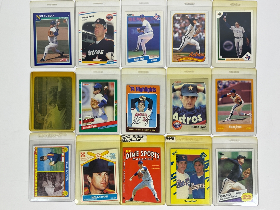 15 Nolan Ryan MLB Baseball Cards [Photo 1]