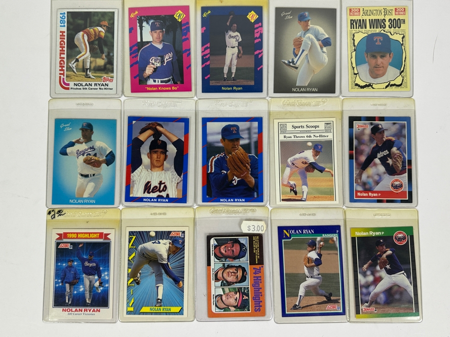 15 Nolan Ryan MLB Baseball Cards [Photo 2]
