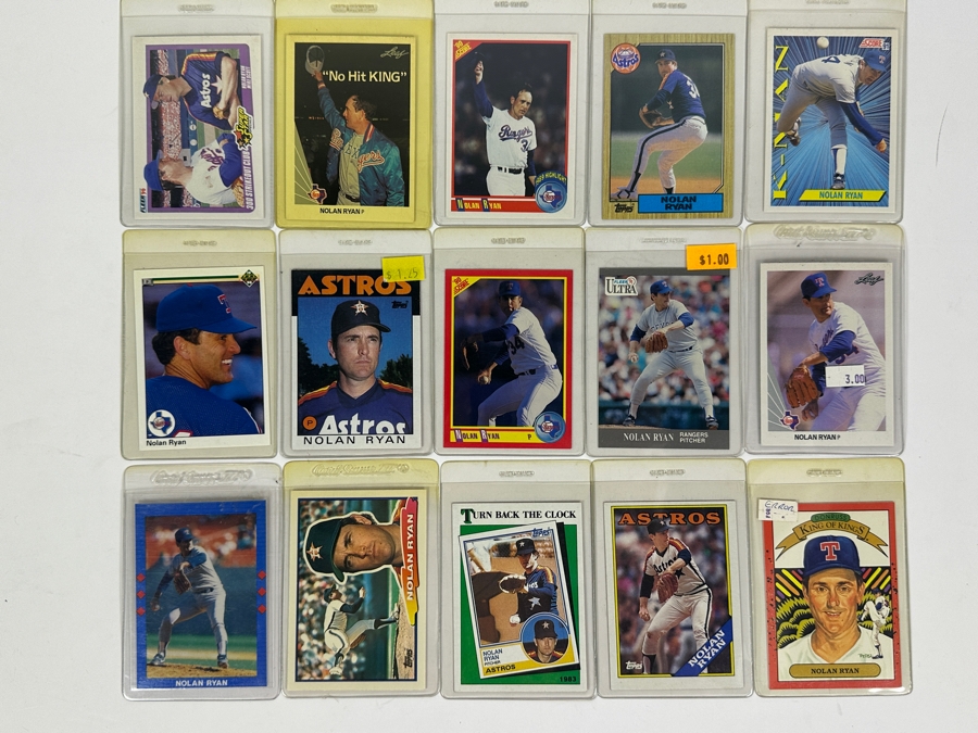 15 Nolan Ryan MLB Baseball Cards