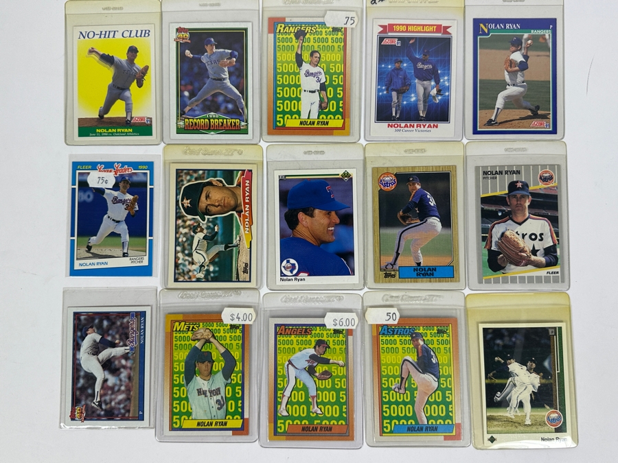 15 Nolan Ryan MLB Baseball Cards