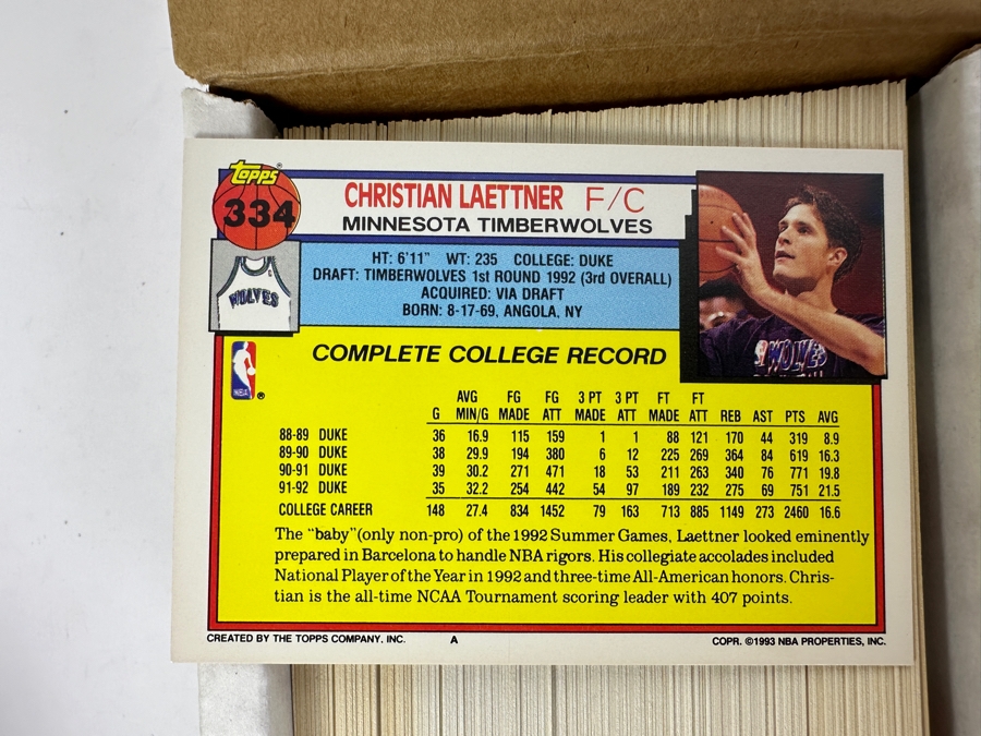 1993 Topps NBA Basketball Cards [Photo 3]