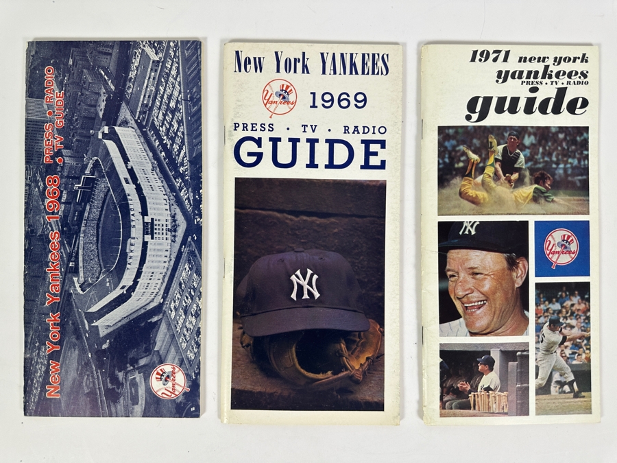 New York Yankees Press Guides For TV & Radio For 1968, 1969 & 1971 [Photo 2]