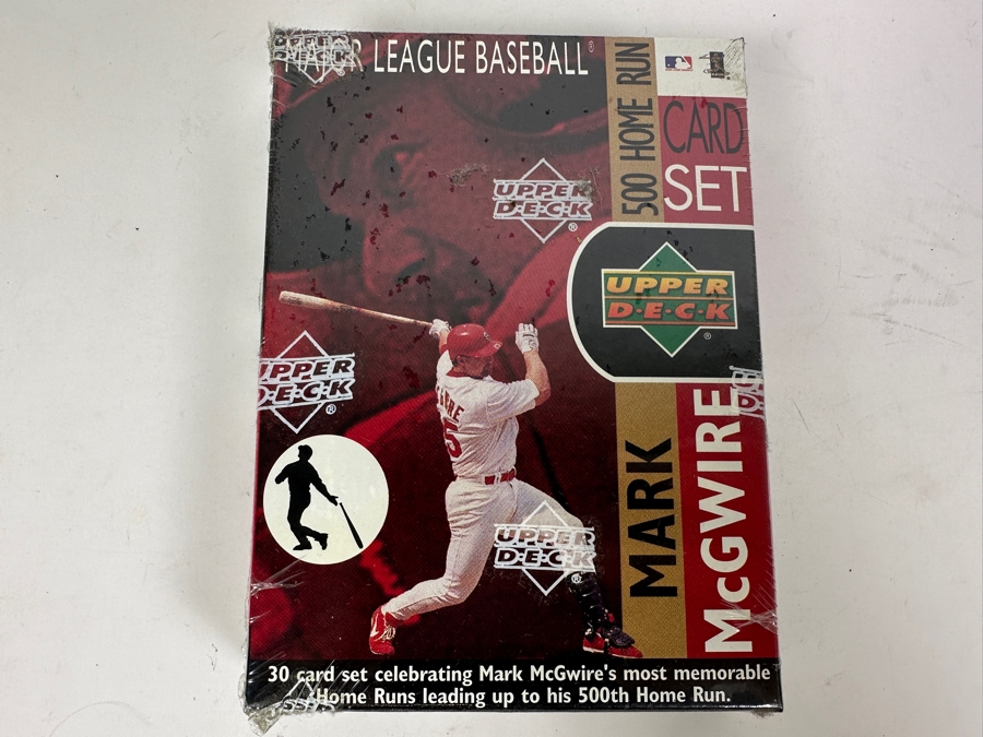 Factory Sealed 1999 Upper Deck Mark McGwire MLB Baseball Cards Box Set Celebrating 500 Home Runs