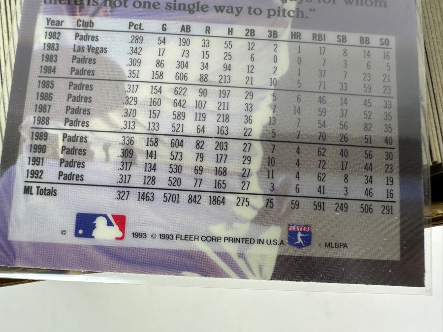 1993 Fleer Flair Baseball Cards [Photo 6]