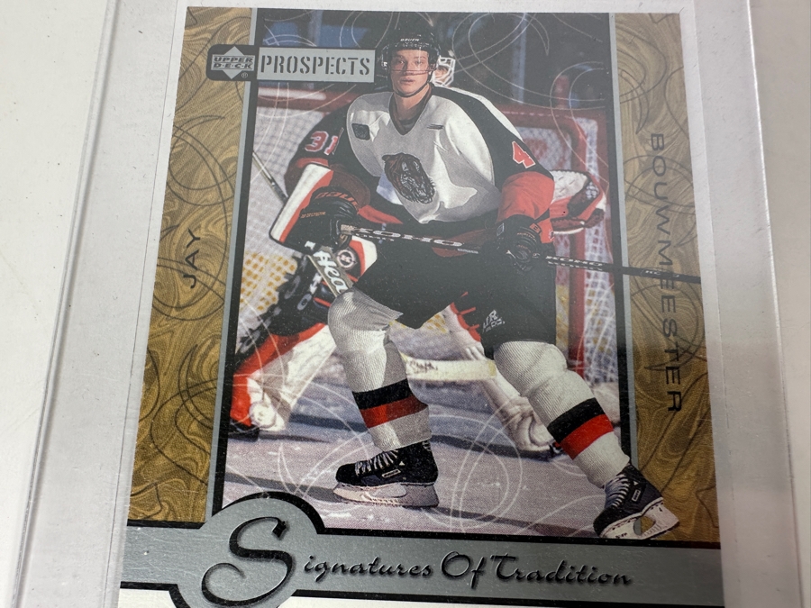 Upper Deck 2000 Prospects Jay Bouwmeester Autographed NHL Hockey Card [Photo 2]