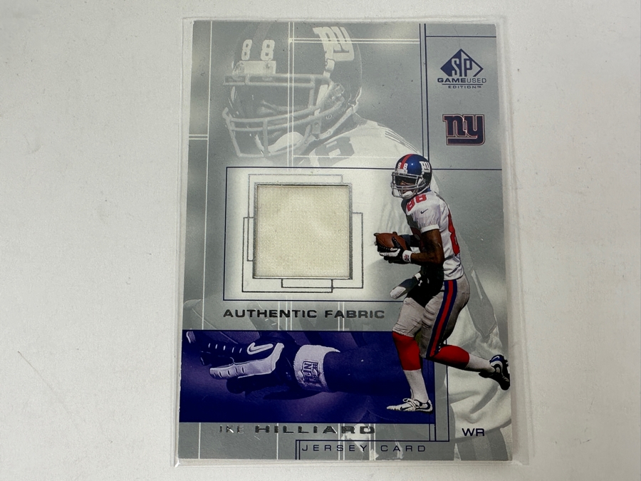 Upper Deck SP 2001 Ike Hilliard Game-Used Jersey NFL Football Card [Photo 1]