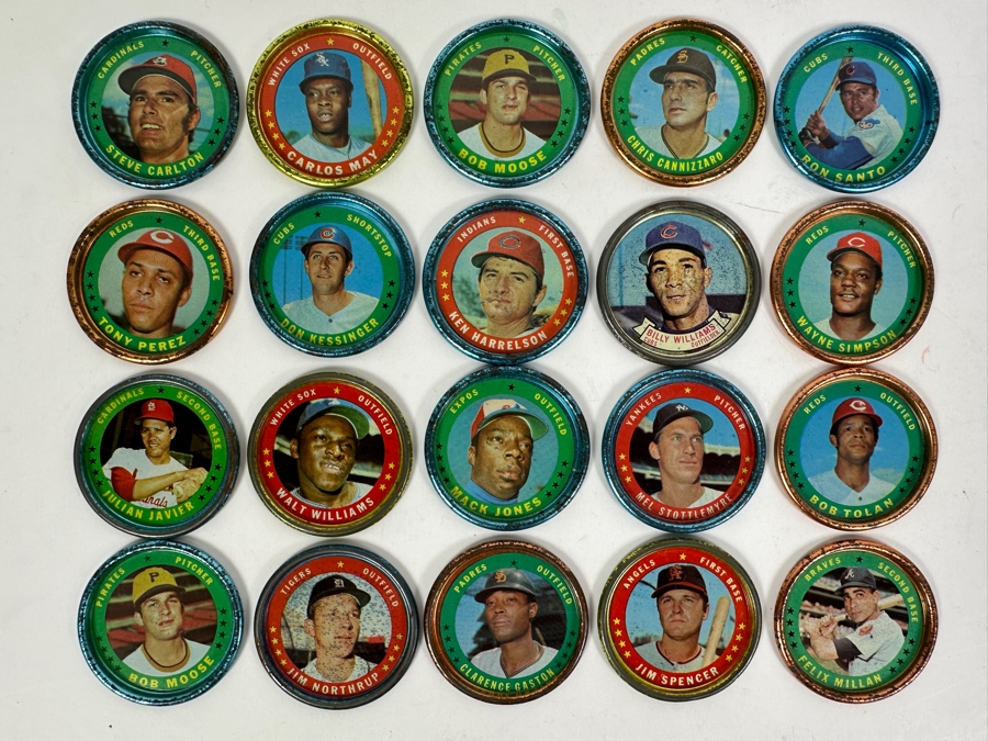 20 1971 Topps MLB Baseball Coins [Photo 2]