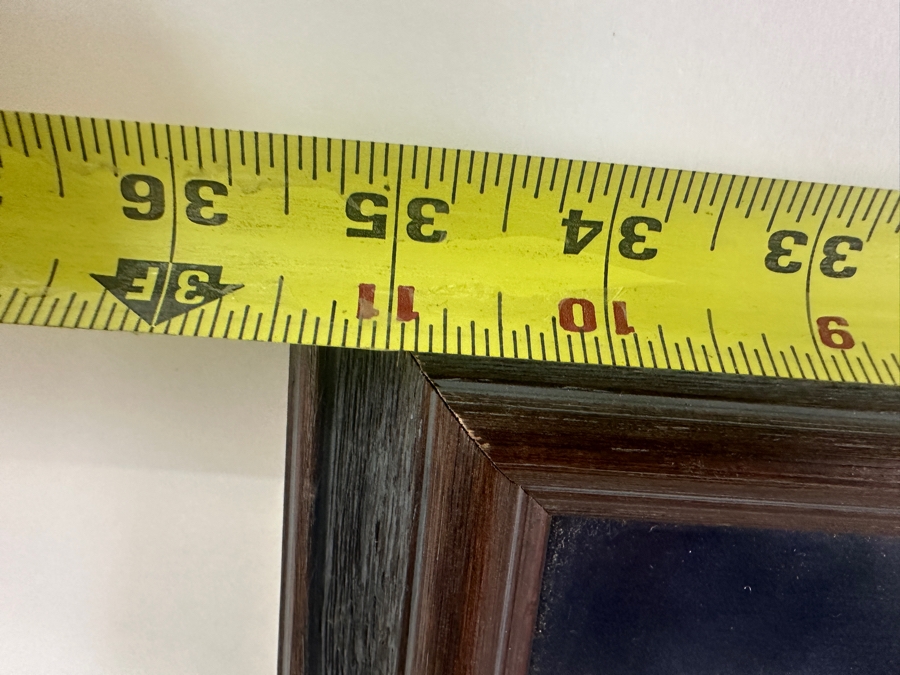 Vintage 1950s Ted Williams Autographed Boston Red Sox Pennant With B&W Ted Williams Photo & Stat Sheet Framed 35.5 X 22.5 (Client Witnessed Ted Sign Pennant As A Kid) [Photo 10]