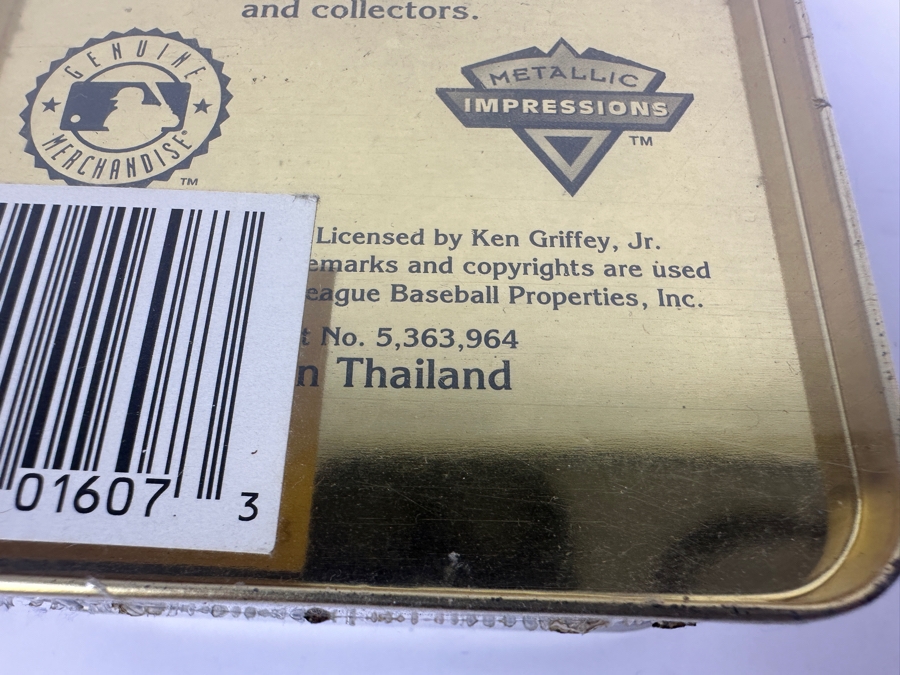 Factory Sealed 1996 Metallic Impressions 5 Embossed All-Metal Ken Griffey, Jr. Collector MLB Baseball Cards [Photo 6]