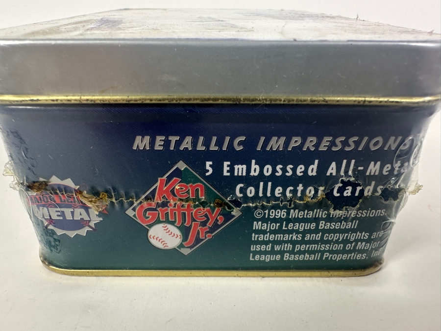 Factory Sealed 1996 Metallic Impressions 5 Embossed All-Metal Ken Griffey, Jr. Collector MLB Baseball Cards [Photo 7]