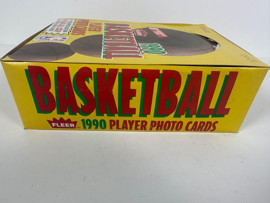 1990 Fleer Basketball Player Photo Cards 24 Packs In Box NBA Basketball Cards Fifth Anniversary Edition [Photo 5]