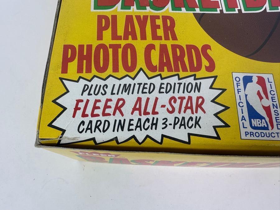 1990 Fleer Basketball Player Photo Cards 24 Packs In Box NBA Basketball Cards Fifth Anniversary Edition [Photo 4]