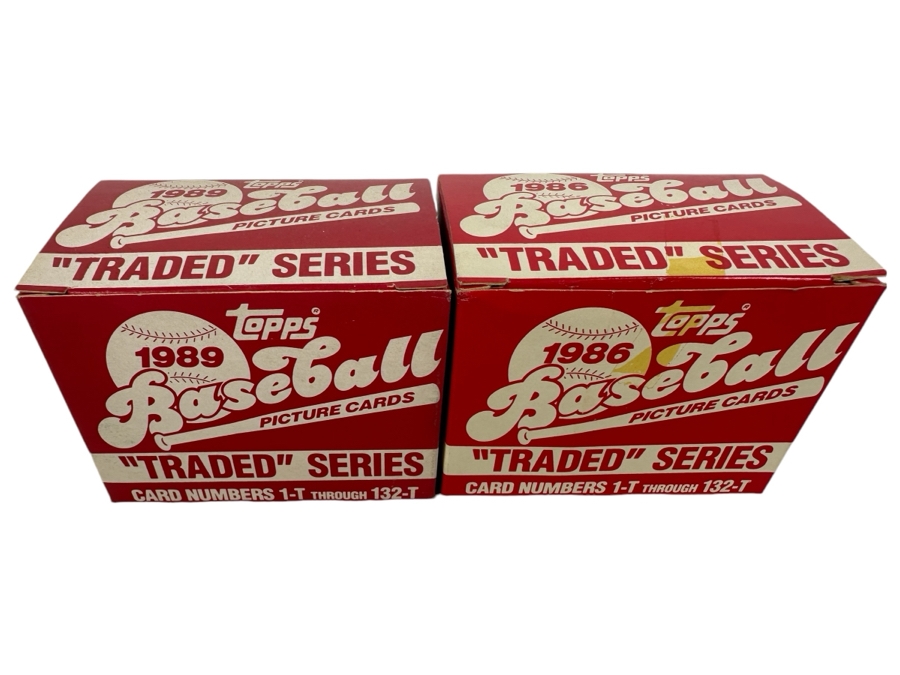 Just Added - Two 1989 Topps 'Traded' Series MLB Baseball Cards [Photo 1]