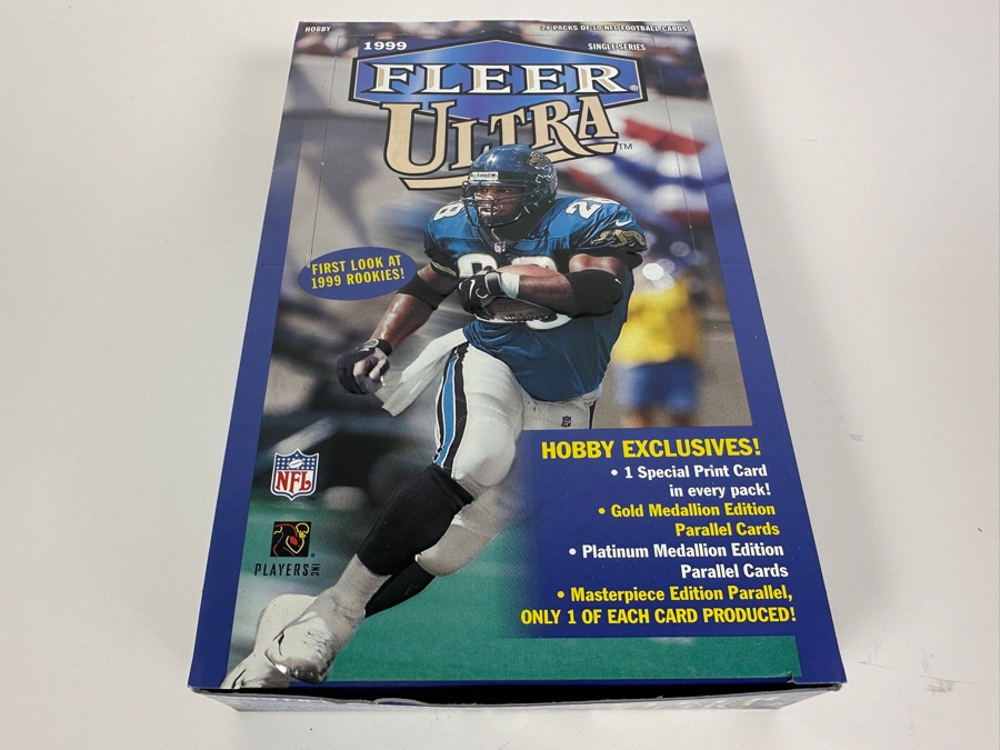 Just Added - 1999 Fleer Ultra NFL Football Cards - 24 Unopened Packs Each With 10 Cards [Photo 2]