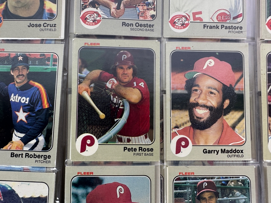 Just Added - 1983 Fleer MLB Baseball Cards - 15 Sheets [Photo 3]