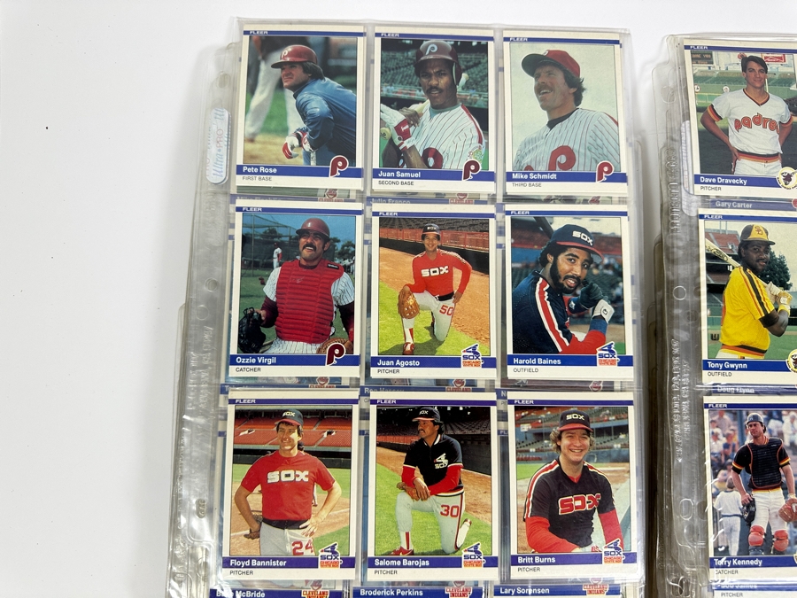 Just Added - 1984 Fleer MLB Baseball Cards - 61 Sheets [Photo 2]