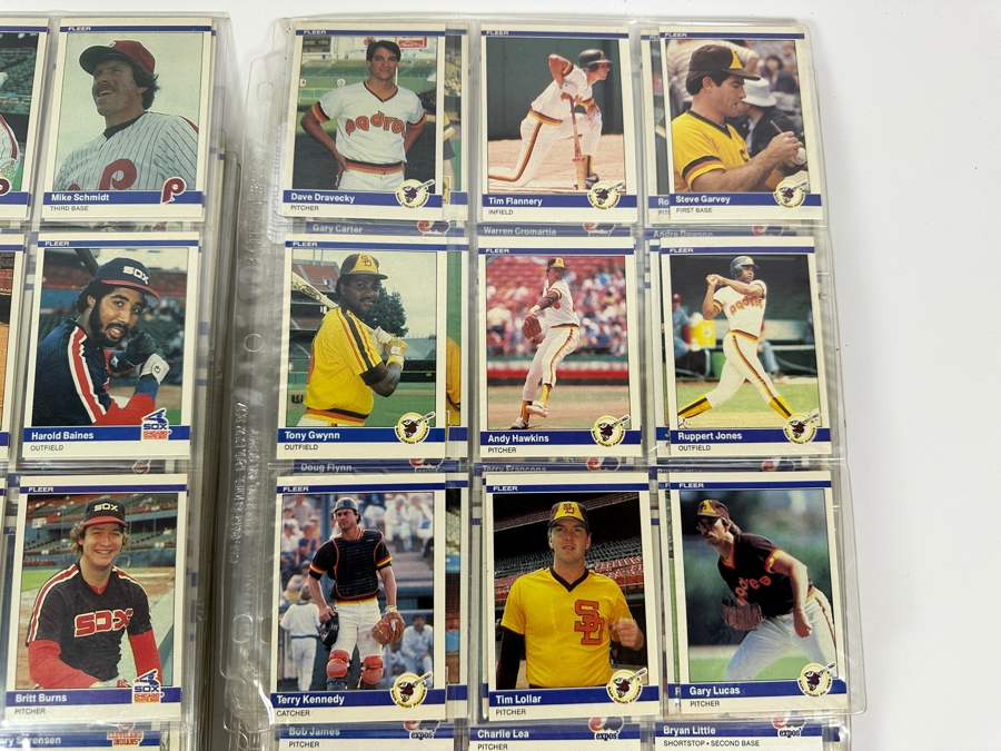 Just Added - 1984 Fleer MLB Baseball Cards - 61 Sheets [Photo 4]