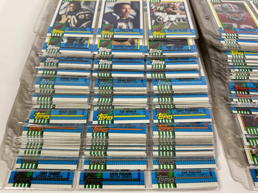 Just Added - 1990 Topps NFL Football Cards - 57 Sheets - Junior Seau / Deion Sanders / Troy Aikman Rookie Cards [Photo 10]