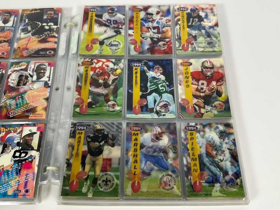 Just Added - 1994 Pinnacle Sportflics NFL Football Cards - 21 Sheets [Photo 3]