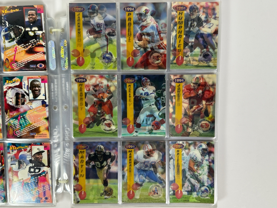 Just Added - 1994 Pinnacle Sportflics NFL Football Cards - 21 Sheets [Photo 2]