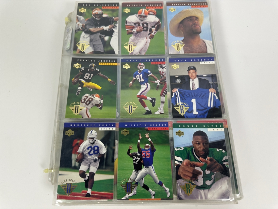 Just Added - 1994 Upper Deck NFL Football Cards - 37 Sheets [Photo 2]
