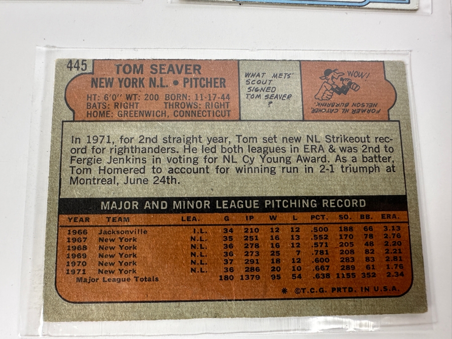 Just Added - 1972 Topps MLB Baseball Cards [Photo 18]