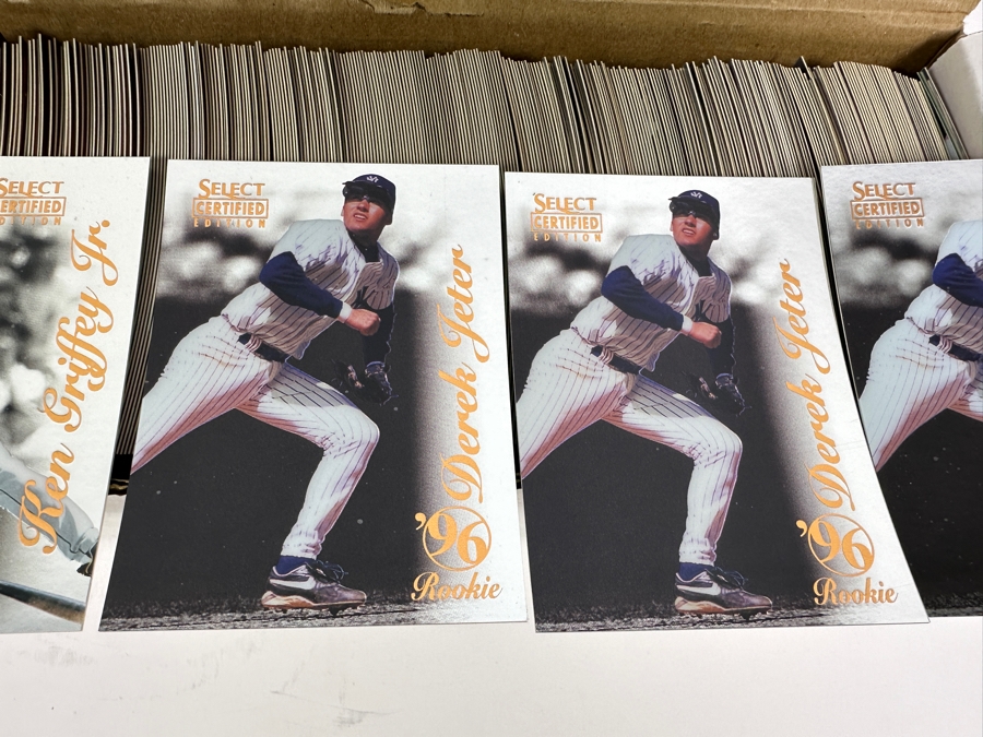Just Added - 1996 Pinnacle Select Certified Edition MLB Baseball Cards With Derek Jeter Rookie Cards [Photo 2]