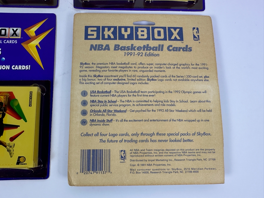 Just Added - 1991-92 Skybox NBA Basketball 62 Cards Blister Packs - 4 Unopened Packs - 248 Basketball Cards [Photo 6]