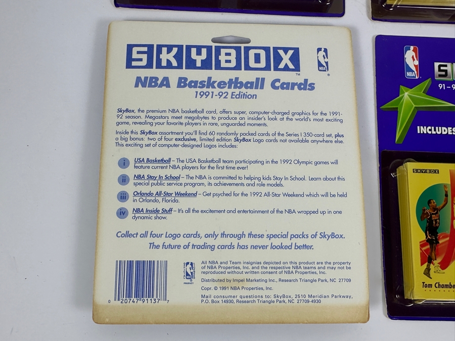Just Added - 1991-92 Skybox NBA Basketball 62 Cards Blister Packs - 4 Unopened Packs - 248 Basketball Cards [Photo 5]