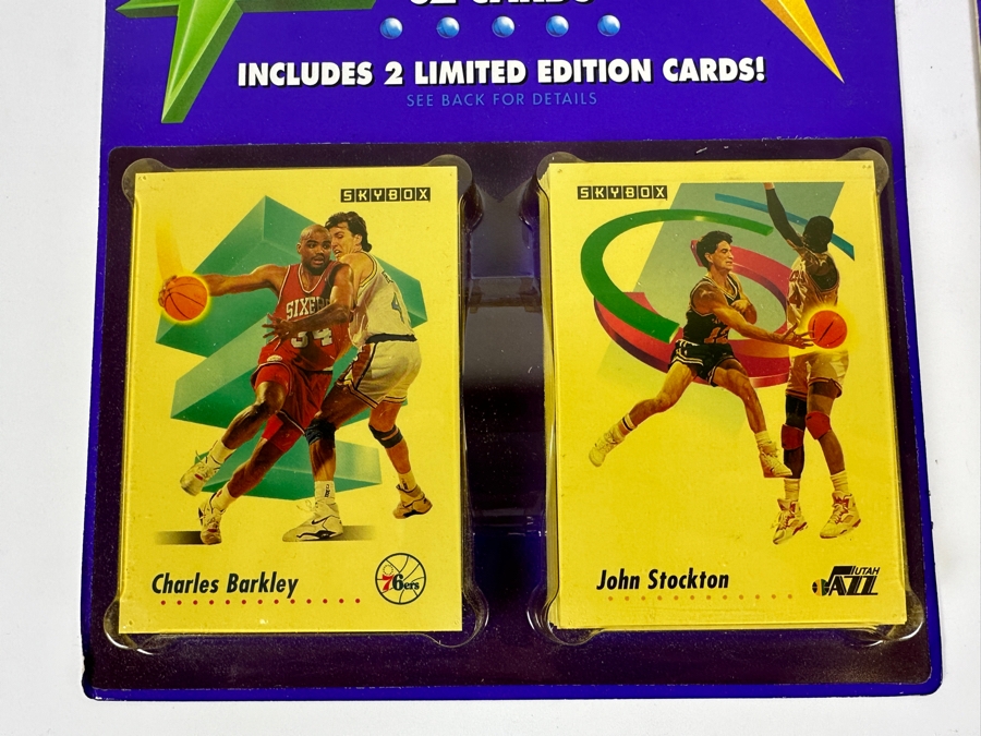 Just Added - 1991-92 Skybox NBA Basketball 62 Cards Blister Packs - 4 Unopened Packs - 248 Basketball Cards [Photo 2]