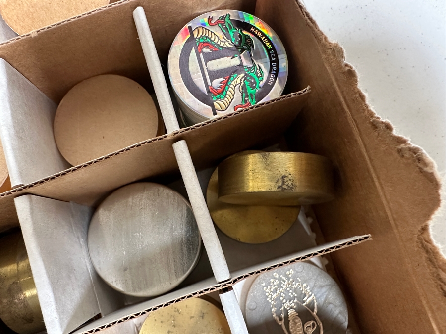 Just Added - Huge Vintage Lot Of Pog Slammers Metal / Acrylic / Paper Popular In The 1990s But Eventually Banned In Many Public Schools Due To Concerns Over Gambling And Classroom Distractions - See Photos [Photo 16]