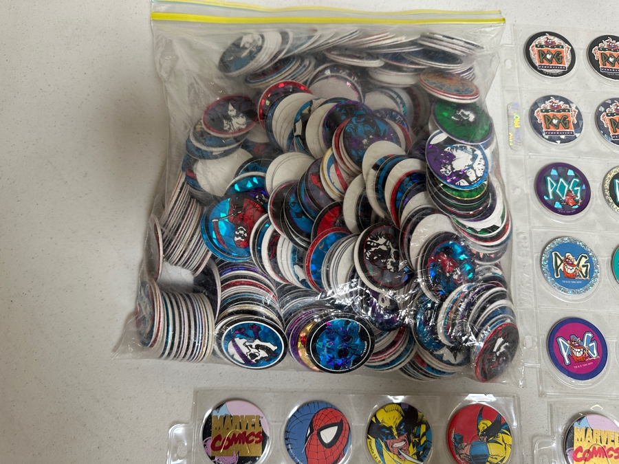 Just Added - Huge Vintage Lot Of Pog Slammers Popular In The 1990s But Eventually Banned In Many Public Schools Due To Concerns Over Gambling And Classroom Distractions - See Photos [Photo 9]