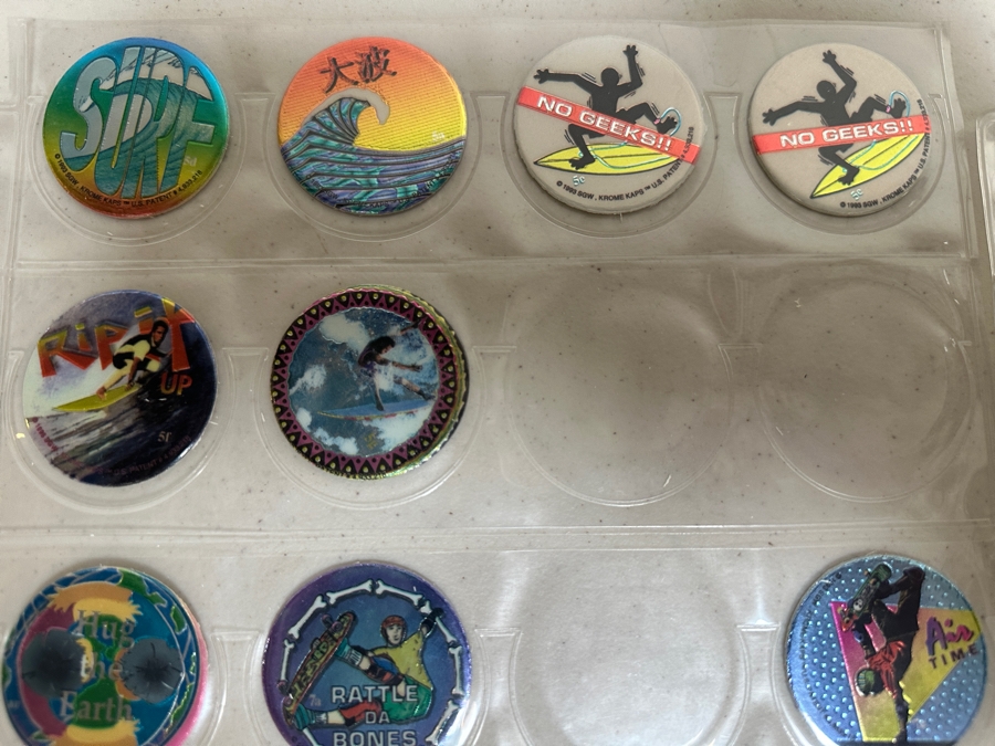Just Added - Huge Vintage Lot Of Pog Slammers Popular In The 1990s But Eventually Banned In Many Public Schools Due To Concerns Over Gambling And Classroom Distractions - See Photos [Photo 18]