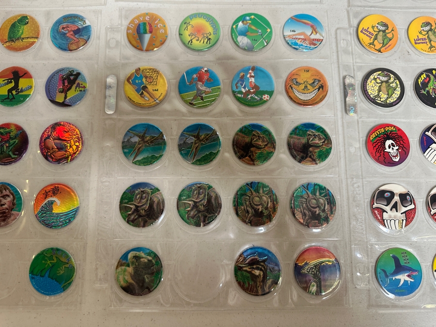 Just Added - Huge Vintage Lot Of Pog Slammers Popular In The 1990s But Eventually Banned In Many Public Schools Due To Concerns Over Gambling And Classroom Distractions - See Photos [Photo 22]