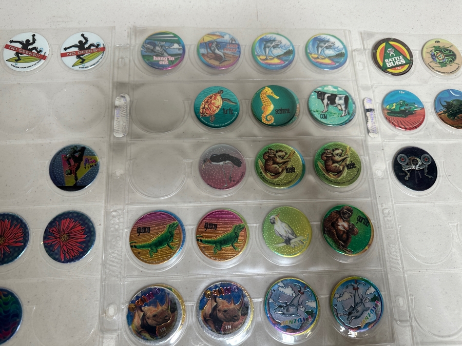 Just Added - Huge Vintage Lot Of Pog Slammers Popular In The 1990s But Eventually Banned In Many Public Schools Due To Concerns Over Gambling And Classroom Distractions - See Photos [Photo 24]