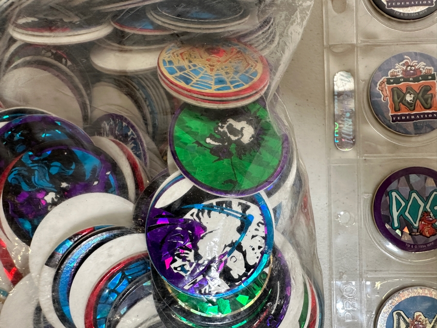 Just Added - Huge Vintage Lot Of Pog Slammers Popular In The 1990s But Eventually Banned In Many Public Schools Due To Concerns Over Gambling And Classroom Distractions - See Photos [Photo 10]