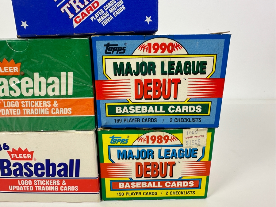 Just Added - Factory Sealed 1987 Fleer Baseball Cards, 1986 Fleer Baseball Cards, Topps 1989 & 1990 MLB Debut Baseball Cards And 1989 Score Rookie & Traded Baseball Cards [Photo 5]